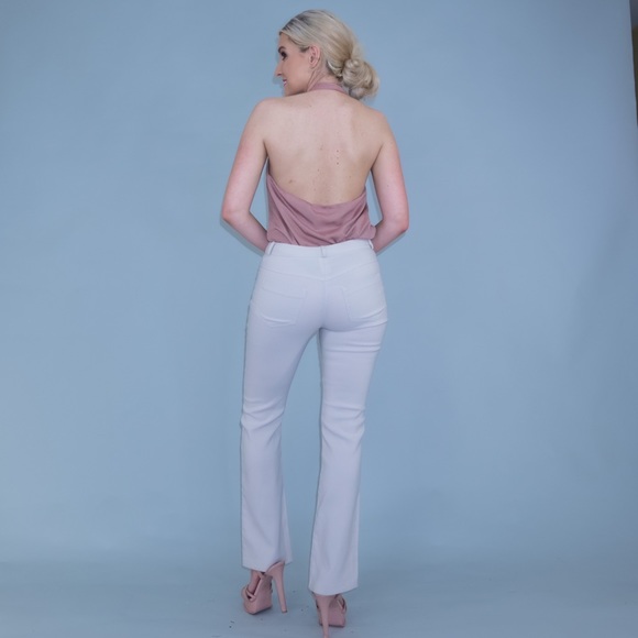 MM Couture Open Back Ruffle Halter Top - Picture 7 of 16